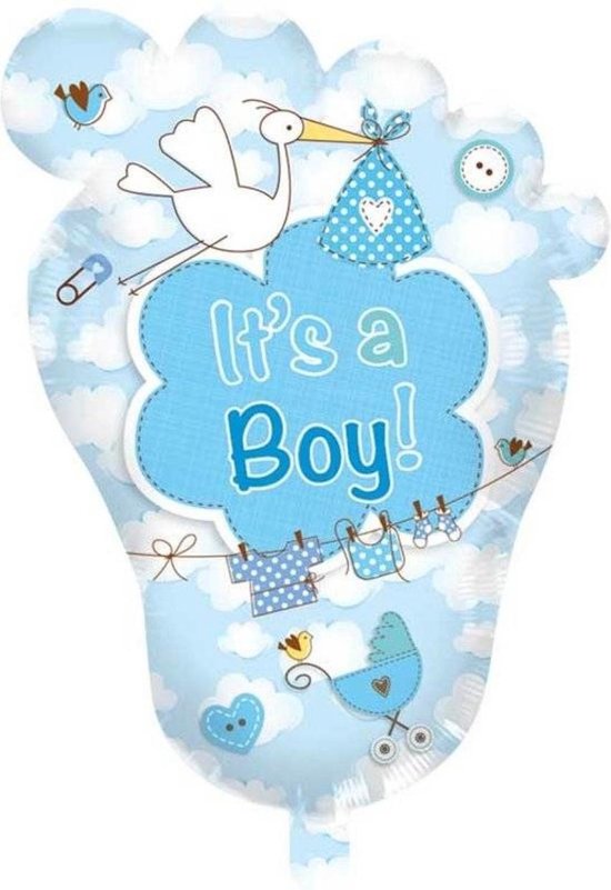 It's a Girl / Boy Voet Folie Ballonnen