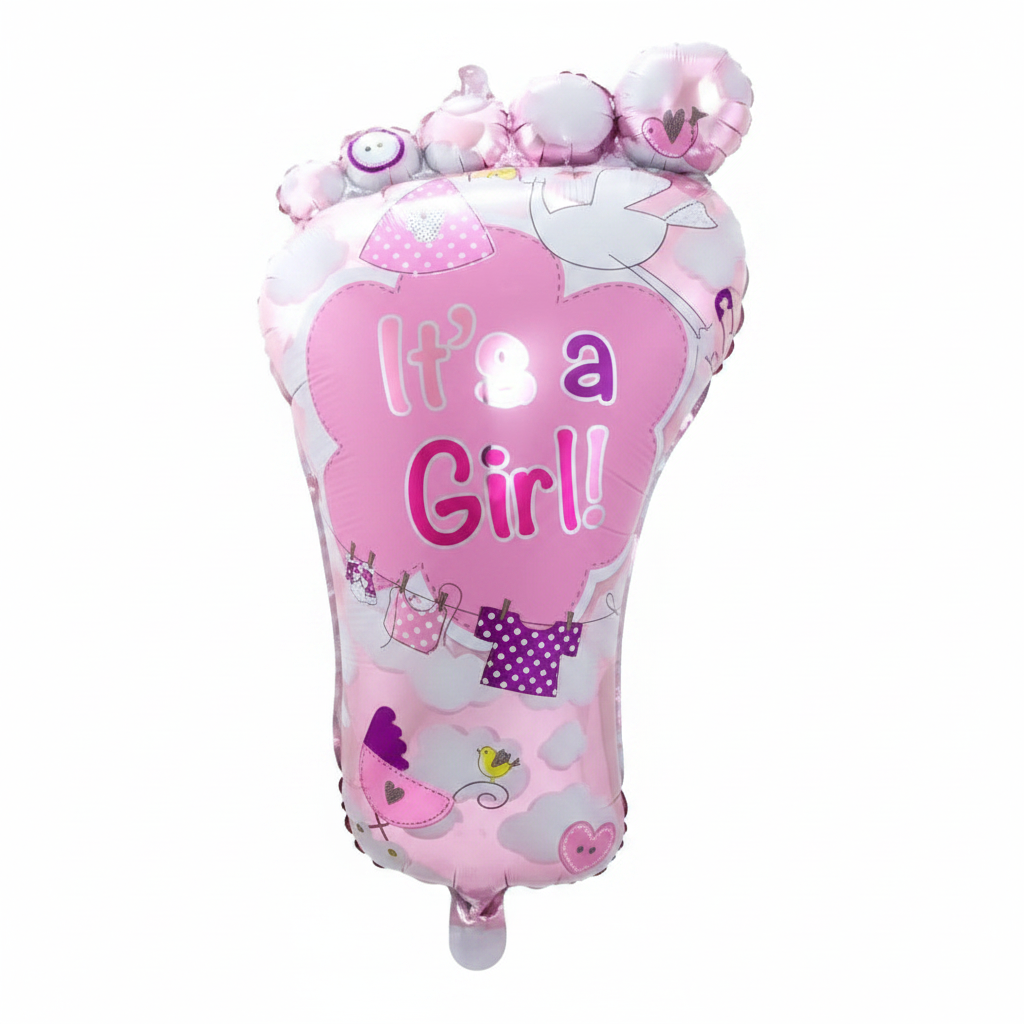 It's a Girl / Boy Voet Folie Ballonnen