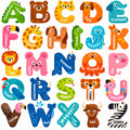 Houten Letter plaatjes met Dieren