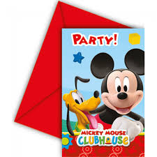 Mickey Mouse Uitnodigingen