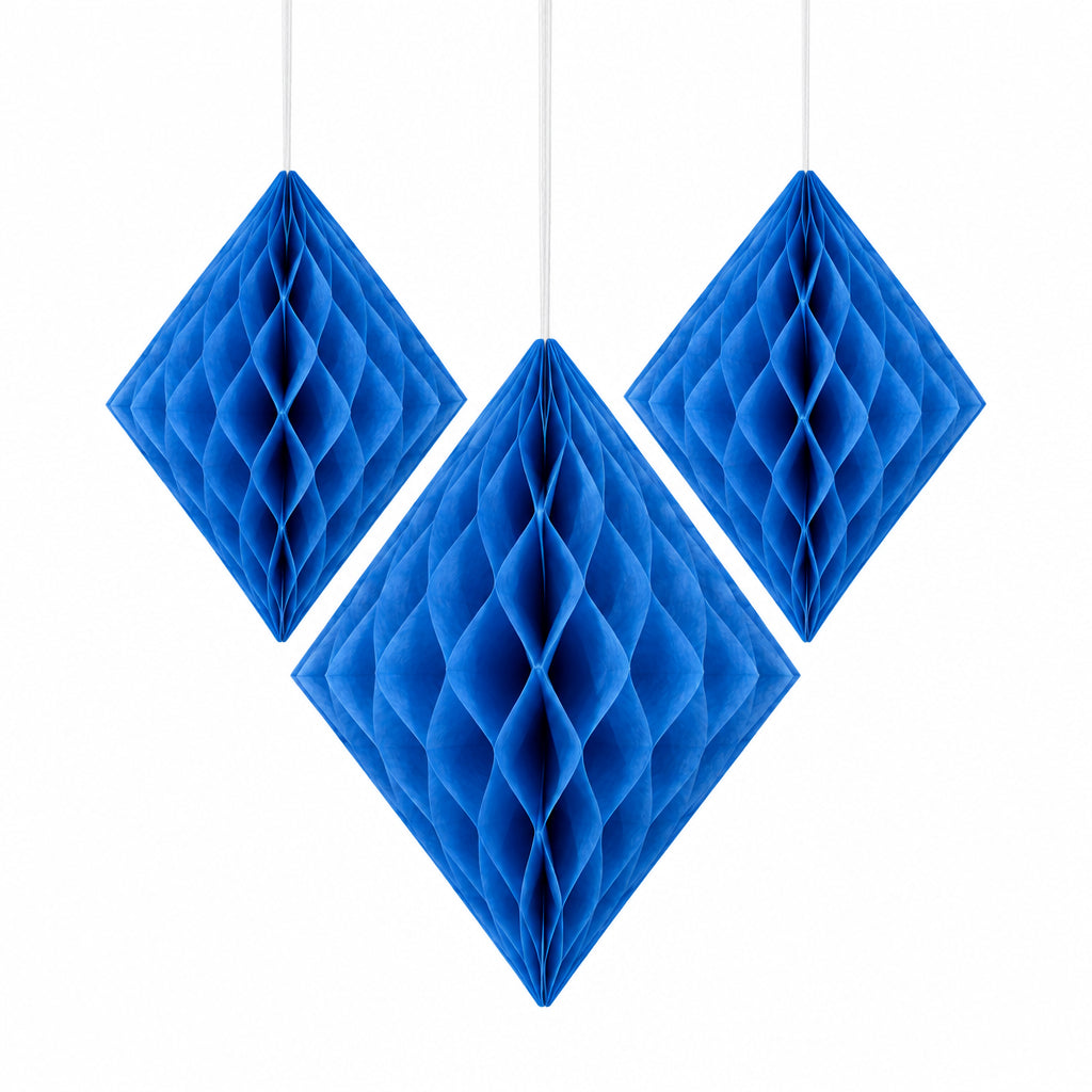 Honeycomb Hang Deco Blauw