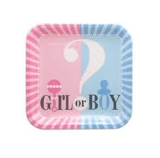 Girl or Boy Bordjes 23cm